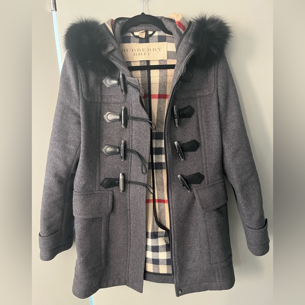 Burberry Brit wool coat. Like new size 10